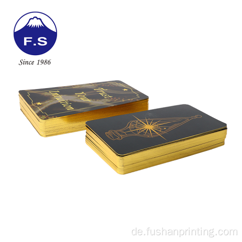 Benutzerdefiniertes Golden Edge -Spiel gedrucktes Kartenspiel